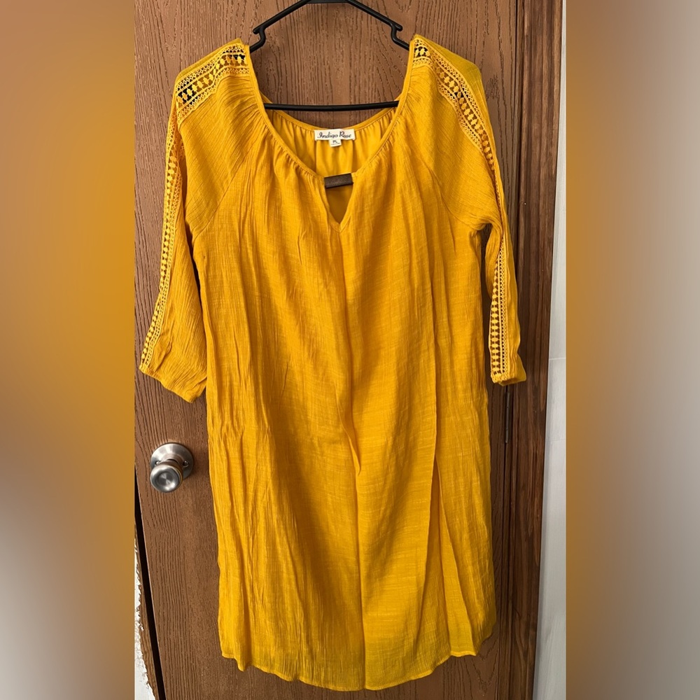 Indigo Rose Yellow Dress